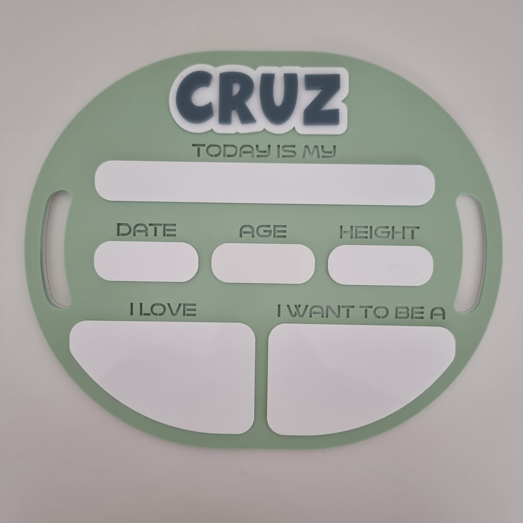 Personalised Reusable Milestone Boards – Back to School & Birthdays