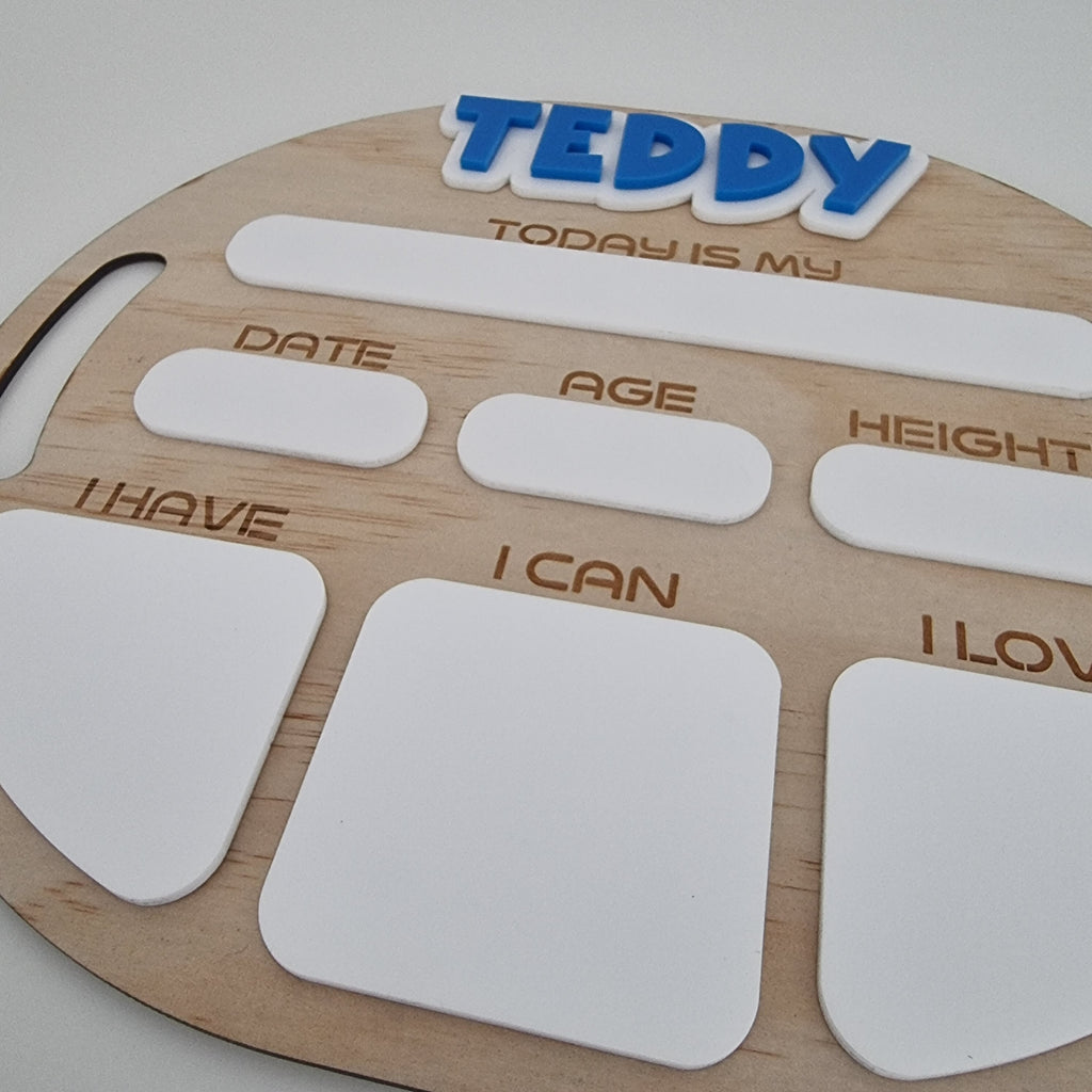 Personalised Reusable Milestone Boards – Back to School & Birthdays