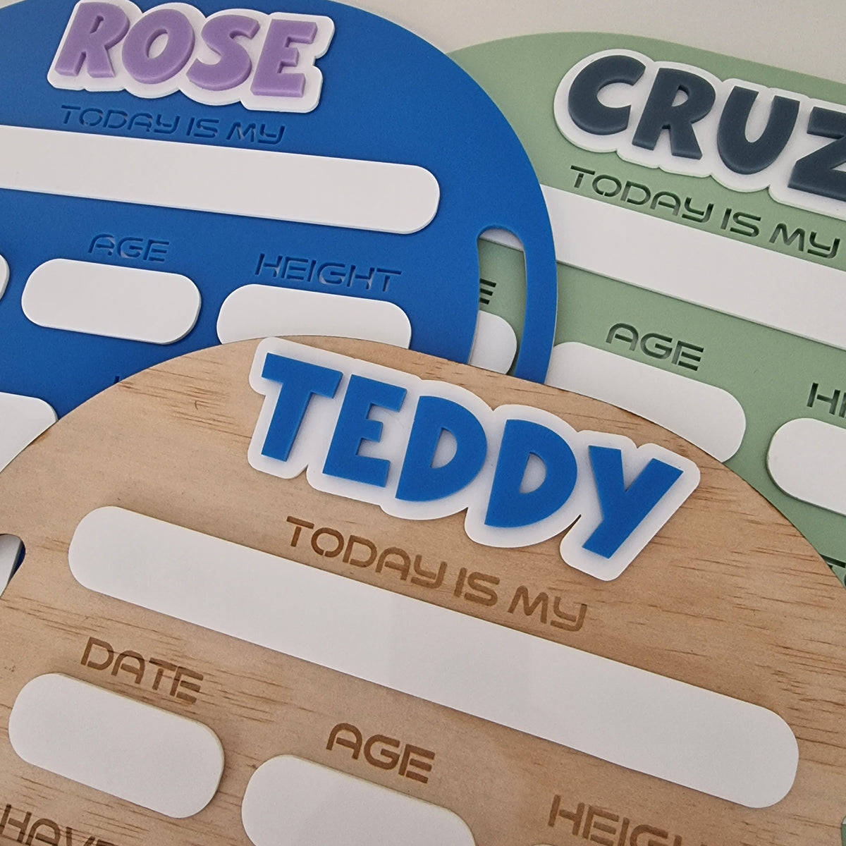 Personalised Reusable Milestone Boards – Back to School & Birthdays