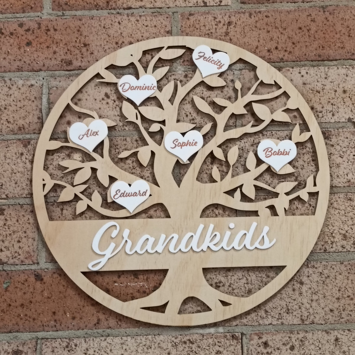 Personalised Family Tree Wall Art – 45cm