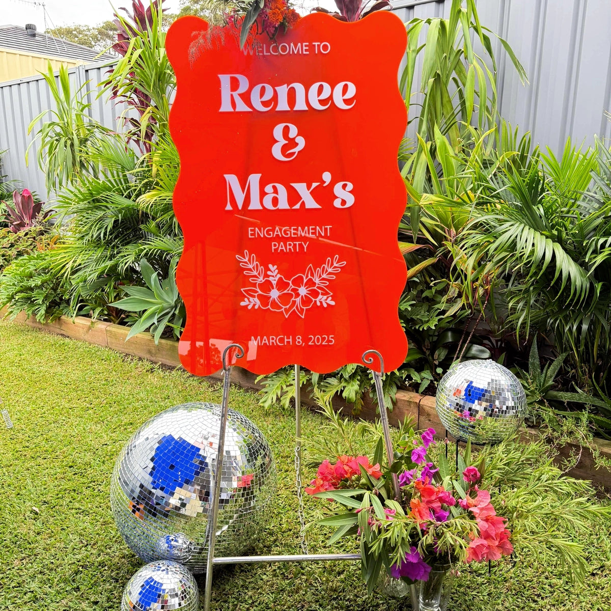 Engagement Welcome Sign 60×90cms