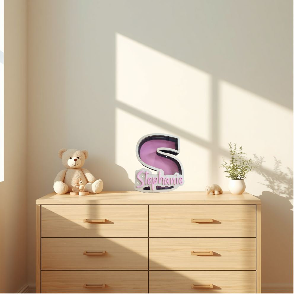 Medium Letter Money Box – Personalised