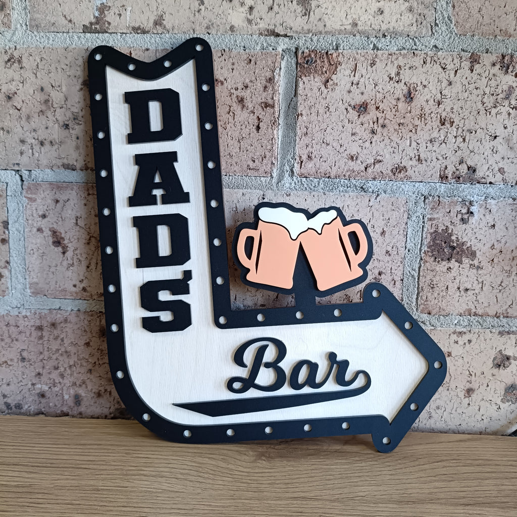 Bar - Beer Glasses Arrow Sign