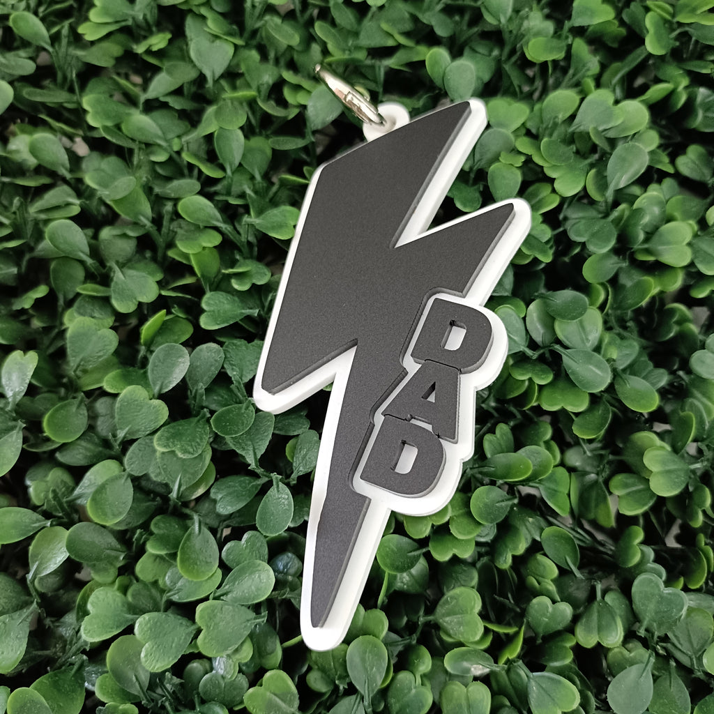 Lightning Bolt Tag – 2-Layer Acrylic, Personalised