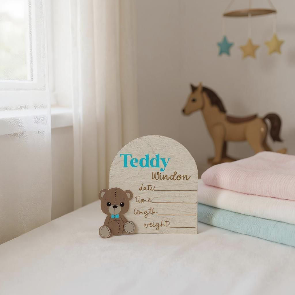 BEARY (BIRTH DETAILS) ANNOUNCEMENT PLAQUE