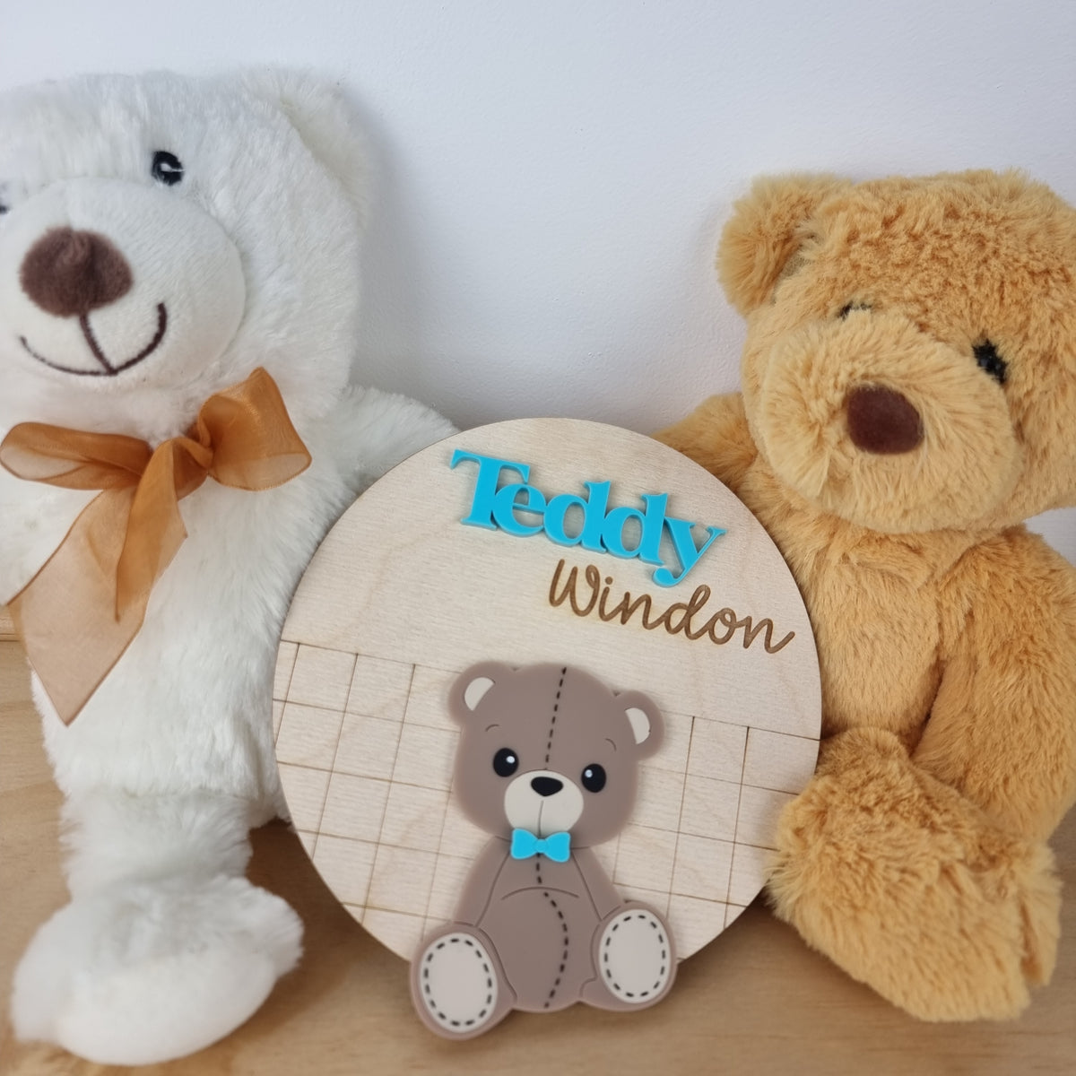 BEAR NAME BIRTH PLAQUE