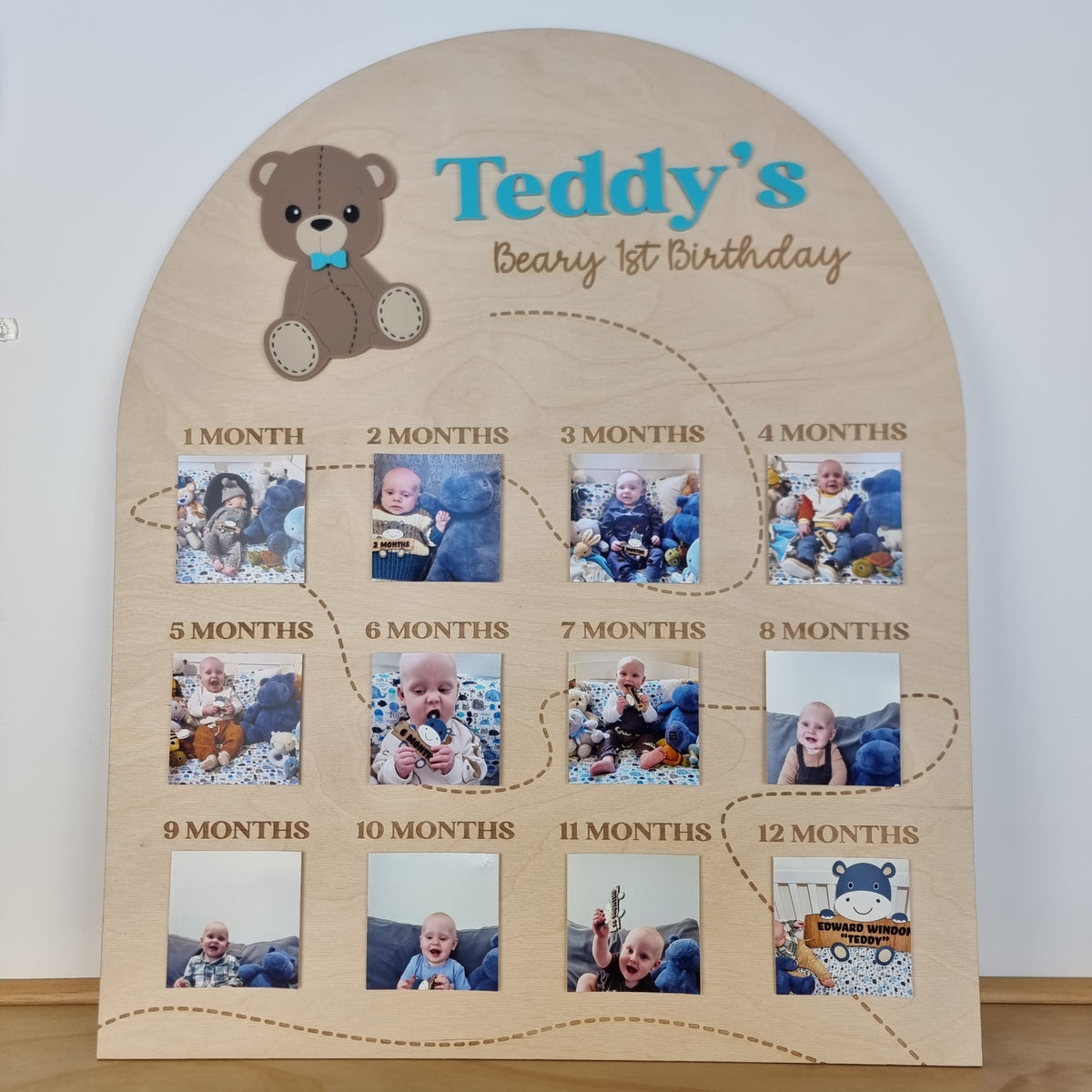 BEARY 1ST BIRTHDAY BOARD - PHOTO DISPLAY