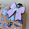 Scalloped Bow Personalised Tag